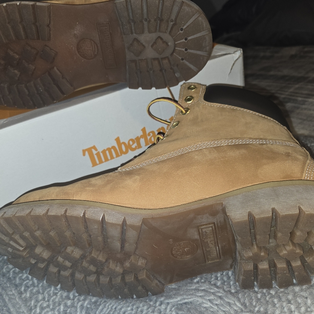 Men's Timberland Premium 6" Waterproof Boot Wheat size 10 - Picture 8 of 10